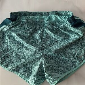 Nike Aqua and Forest Green Athletic Shorts
